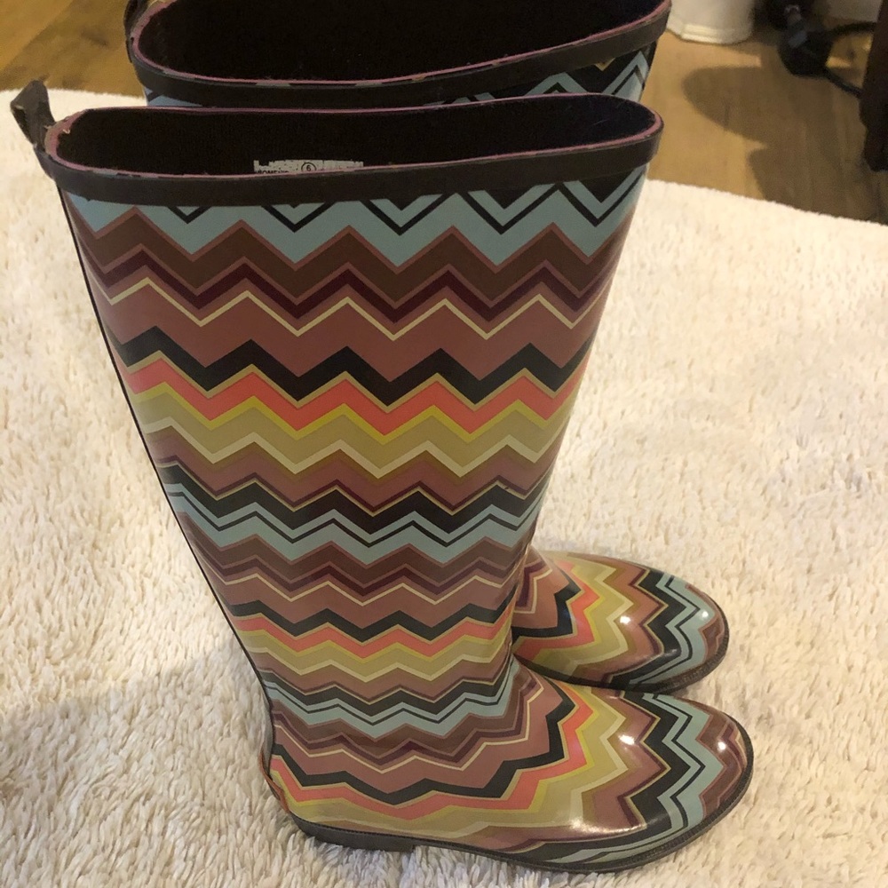 Missoni for Target Women’s Tall Rain Boots Size 6